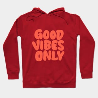 Good Vibes Only in Green and Orange Hoodie